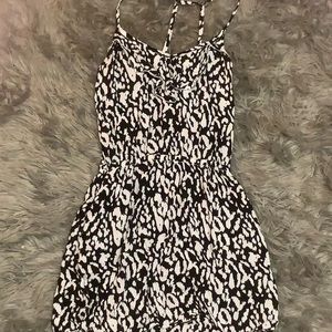Black and white Garage mini dress